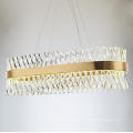 Lustre moderno led ouro chinês